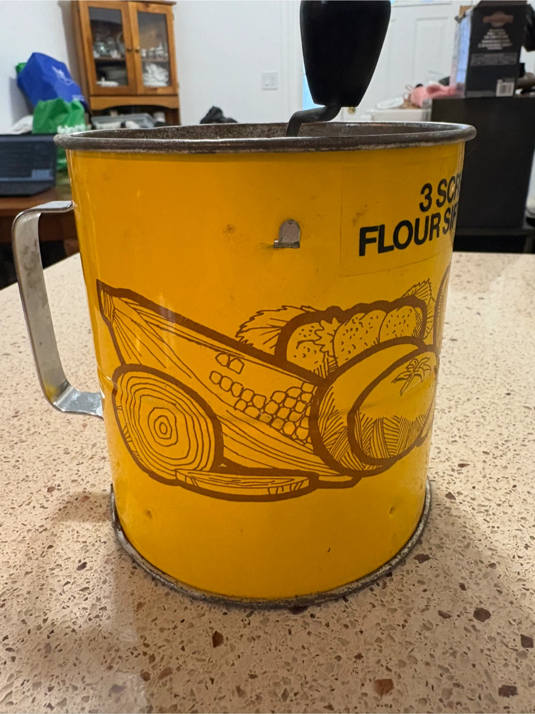 Vintage Androck 3 Screen Flour Sifter - photo 4