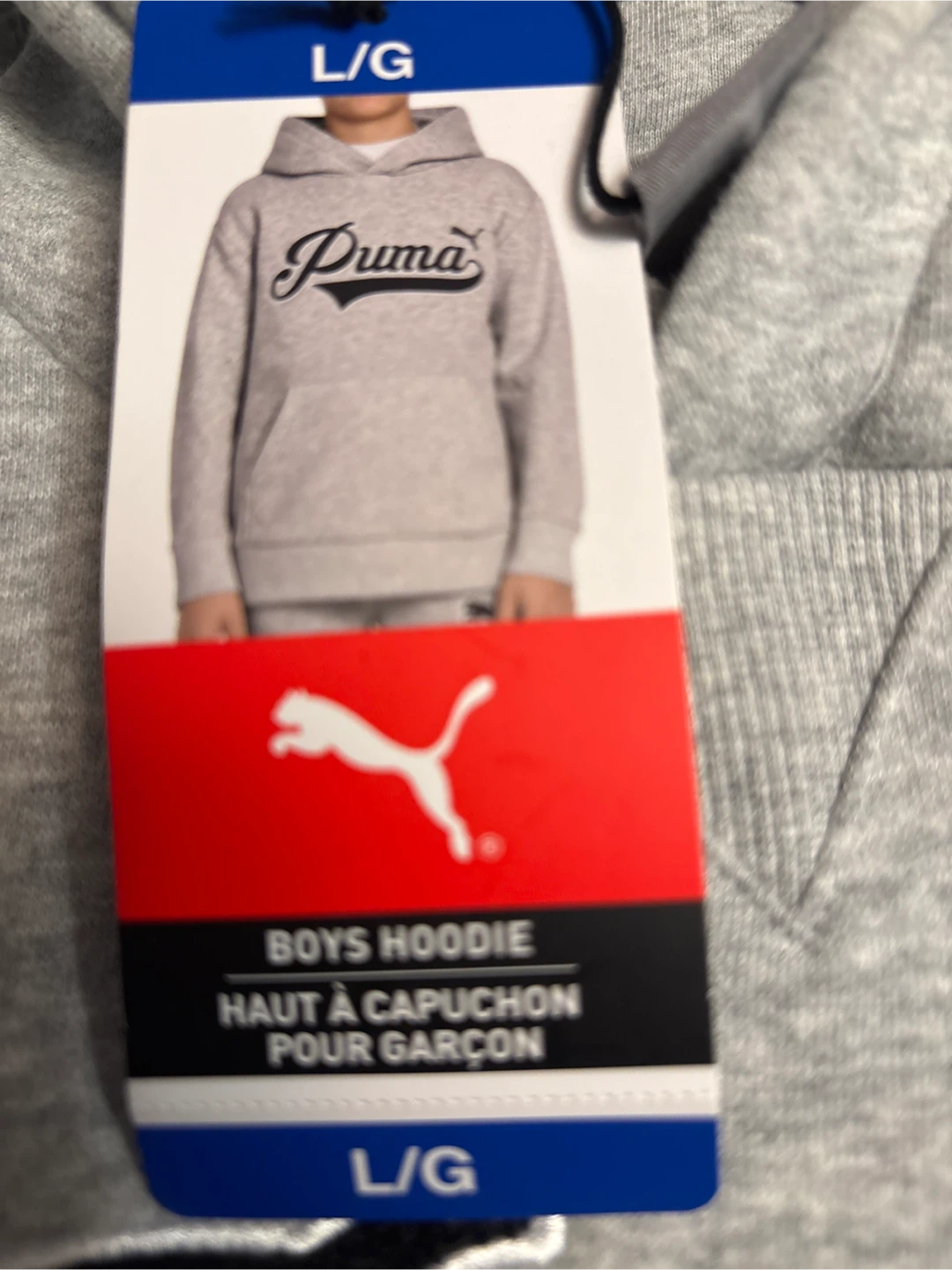 Puma Boys Hoodie L/G Grey - photo 2