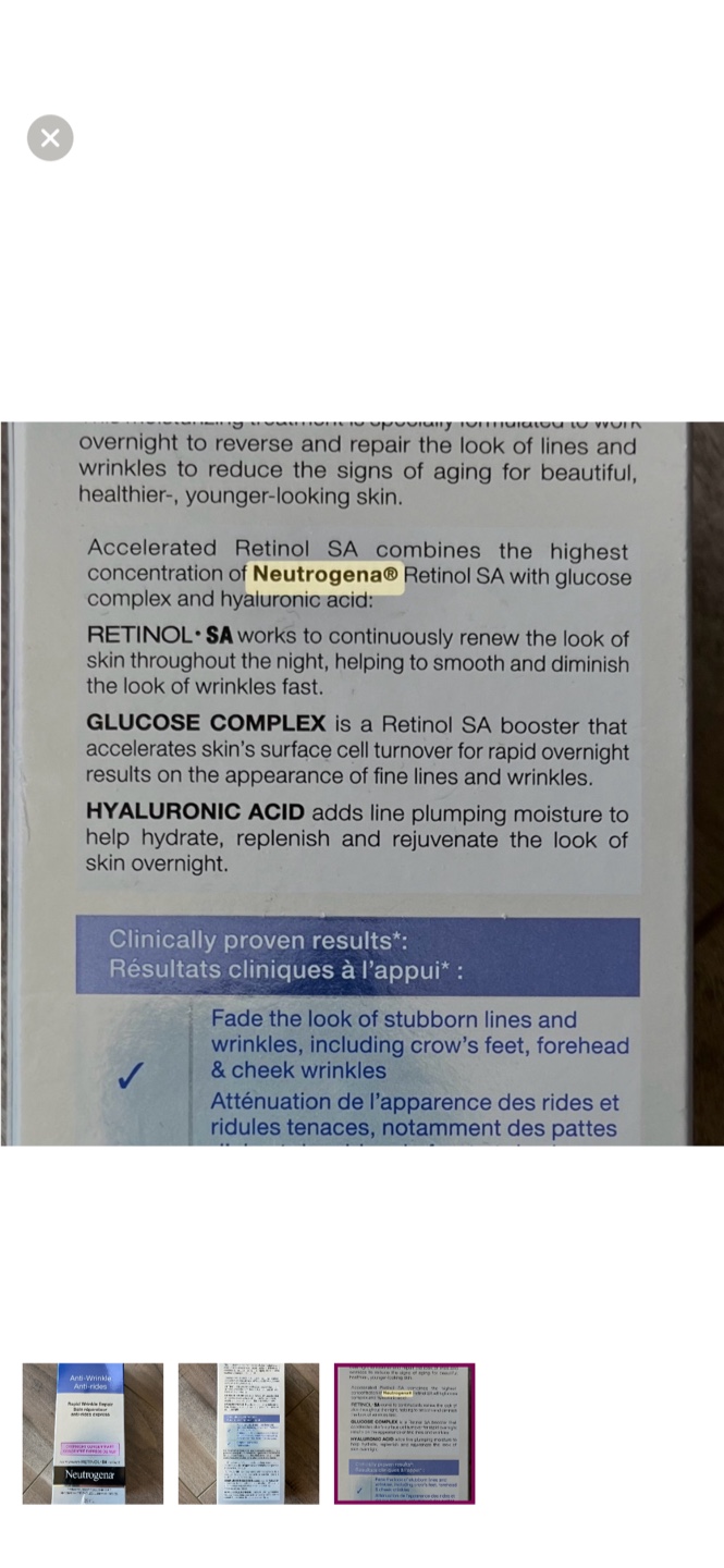 BNIB- Neutrogena overnight concentrate Wrinkle repair - photo 3