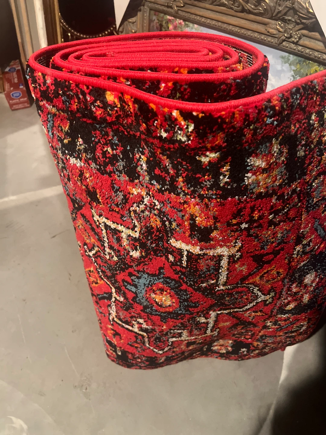 Rolled Red Oriental Area Rug - photo 5