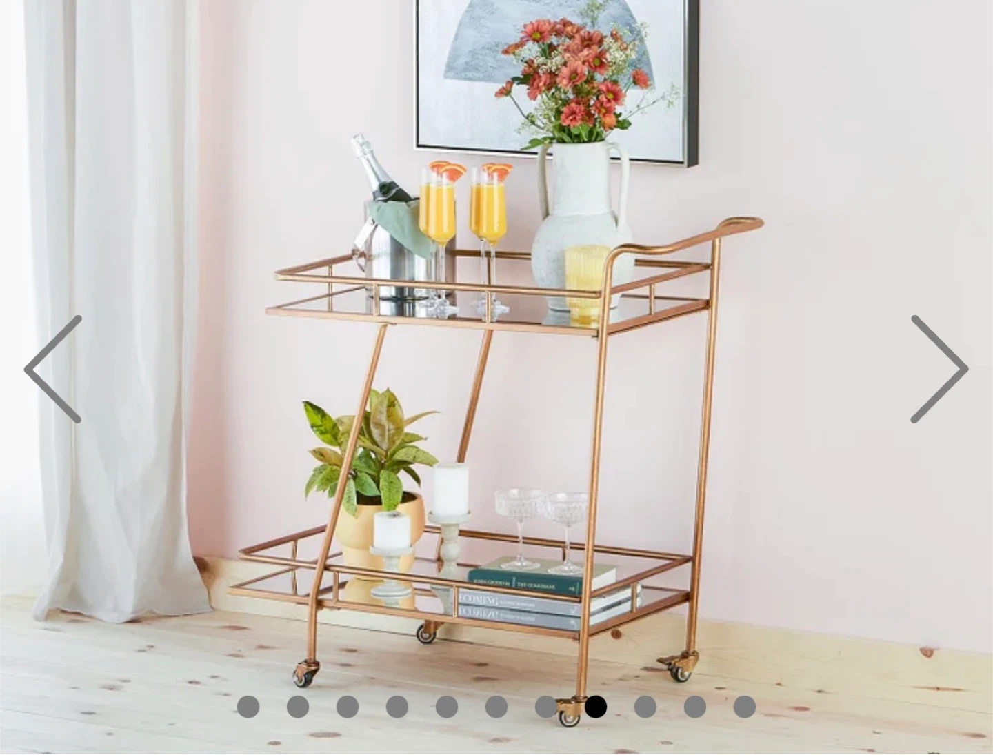 Mirrored Bar Cart - photo 5