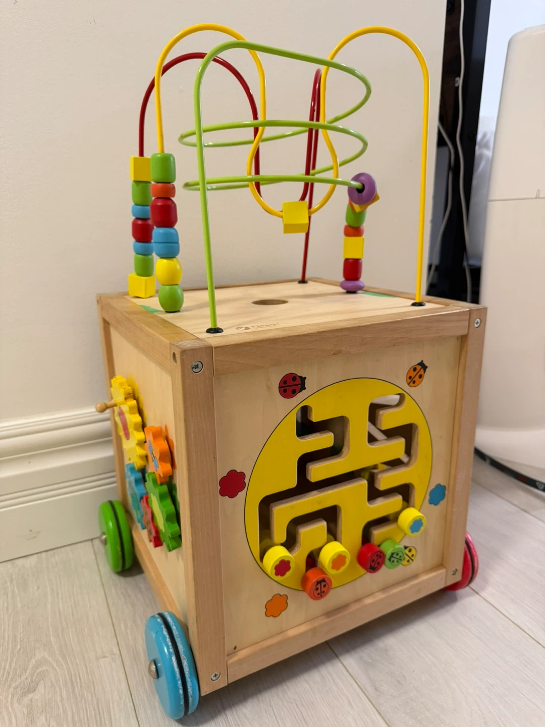 Multi Activity Cube with Wheels by Classic World