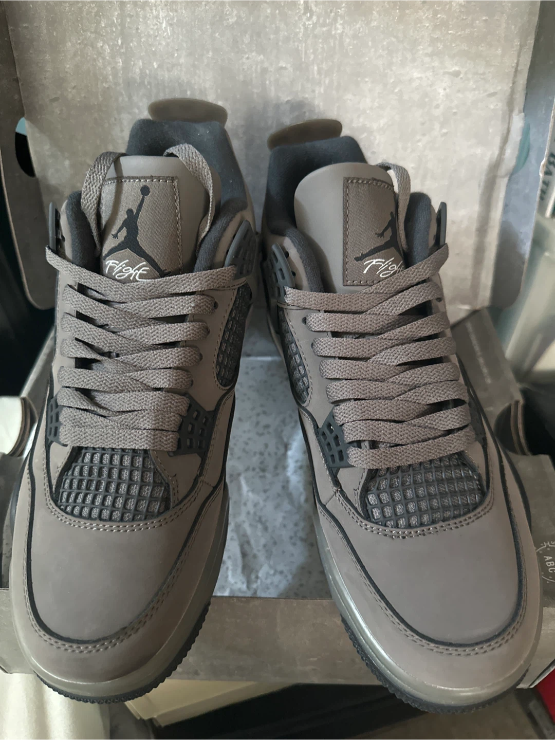 Air Jordan 4 Retro Cave Stone/Black-Phantom Shoes Size 9.5 Mens
