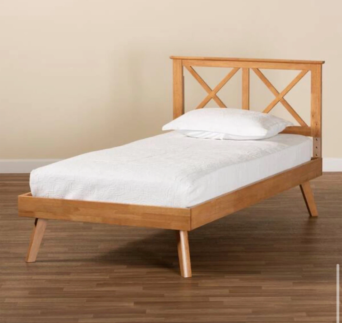 New Twin Size Wood Platform Bed - photo 3
