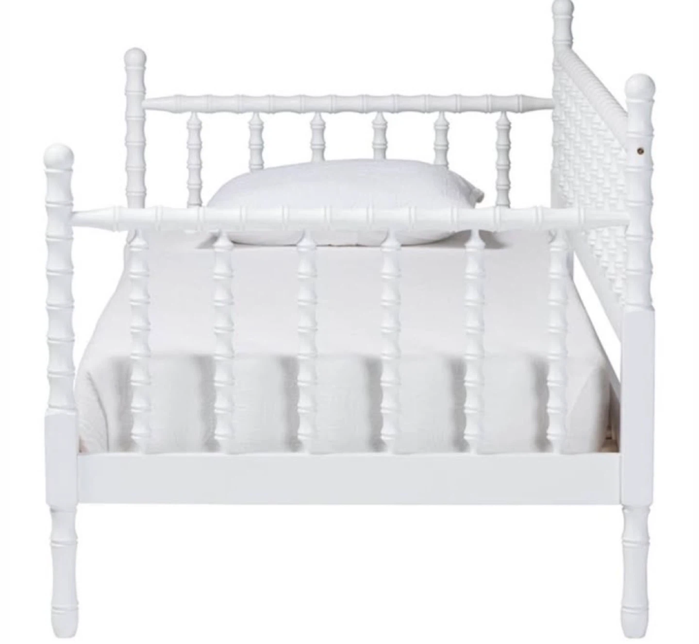 New White Wood Spindle Platform Daybed - Twin Size - photo 4