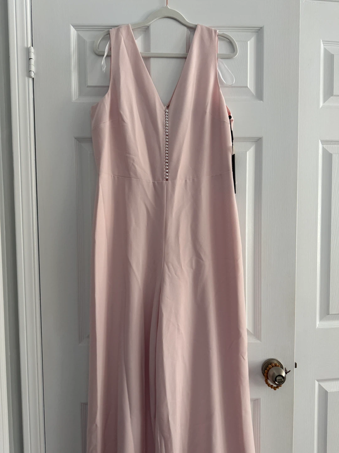 Karl Lagerfeld Blush Jumpsuit with Pearl Detail - photo 2