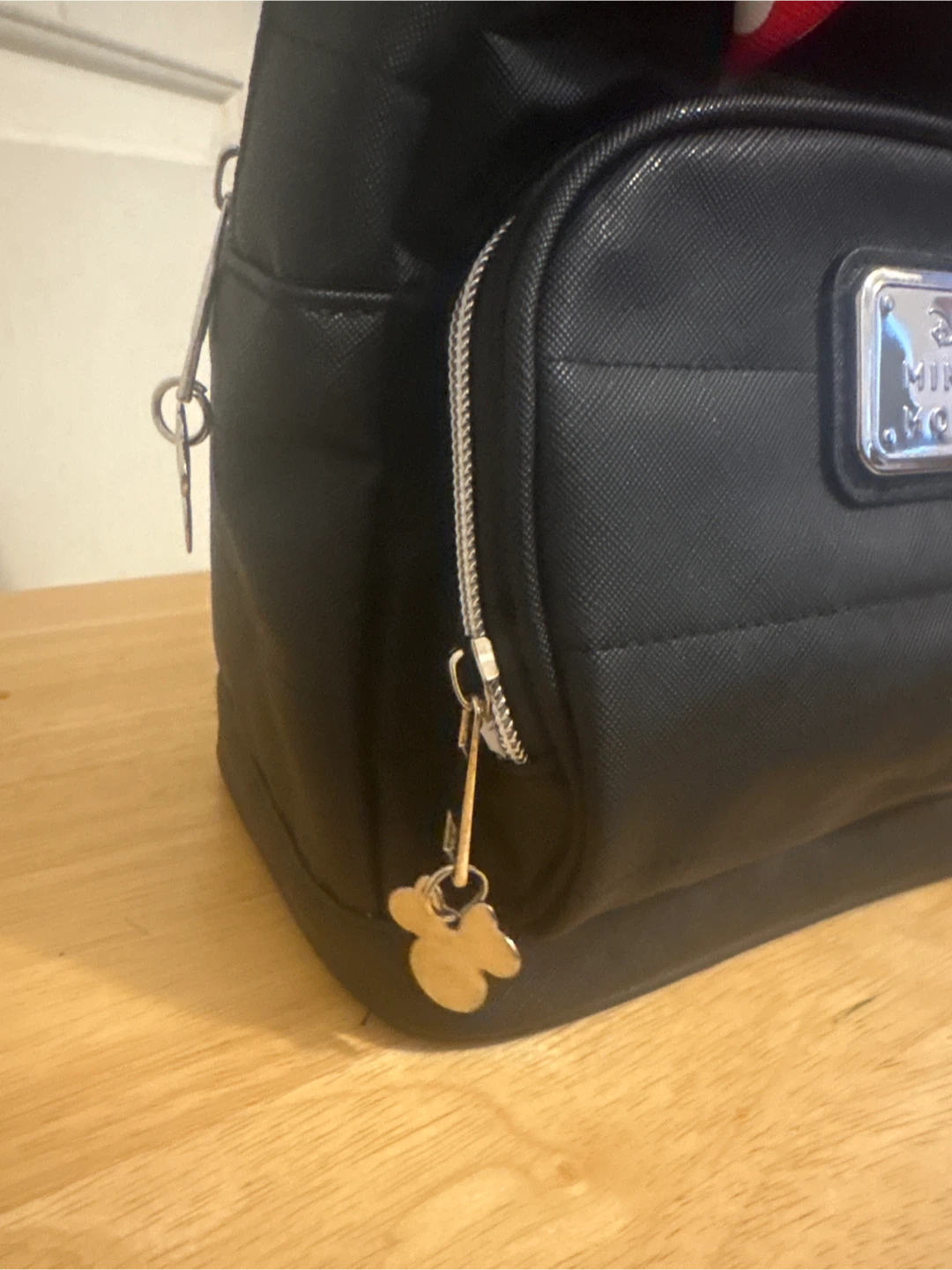 Disney Minnie Mouse Black Backpack with Red Polka Dot Bow - photo 2