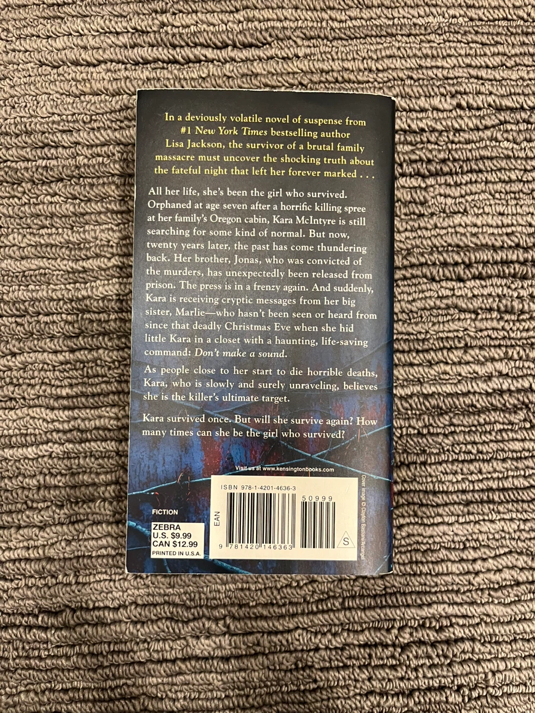Lisa Jackson paperback novel The Girl who survived - photo 2