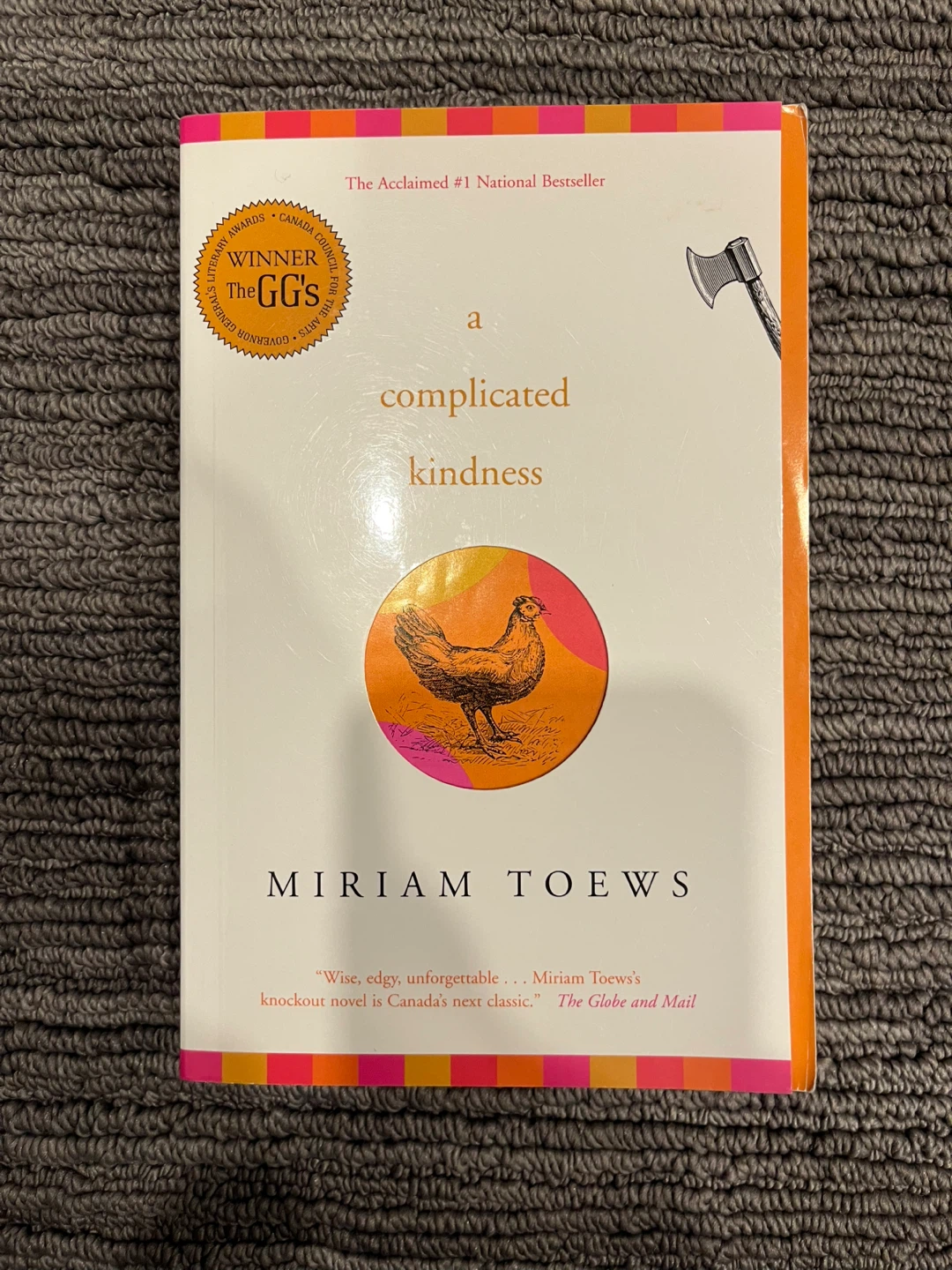 Miriam Toews paperback novel A complicated kindness