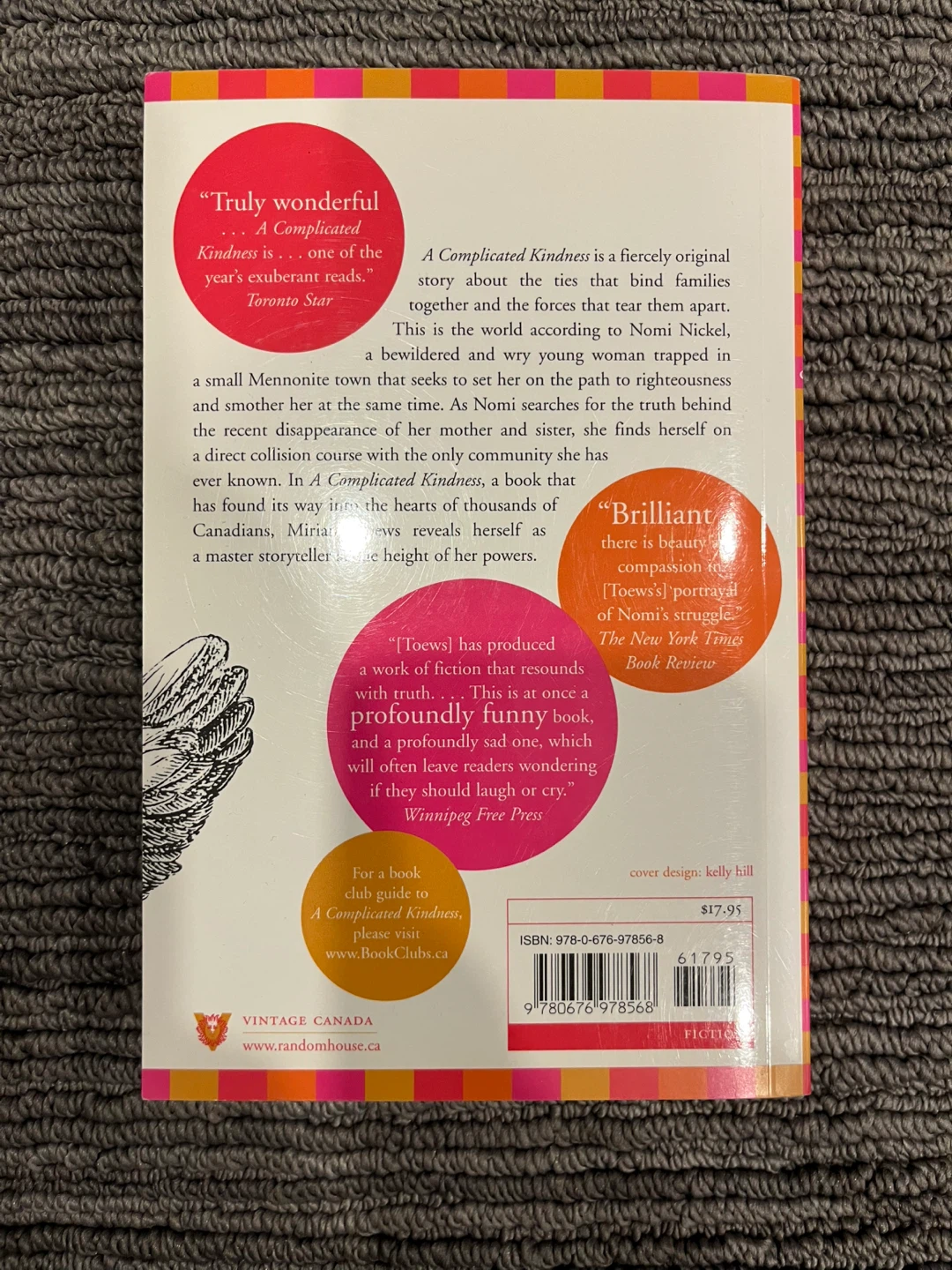 Miriam Toews paperback novel A complicated kindness - photo 2