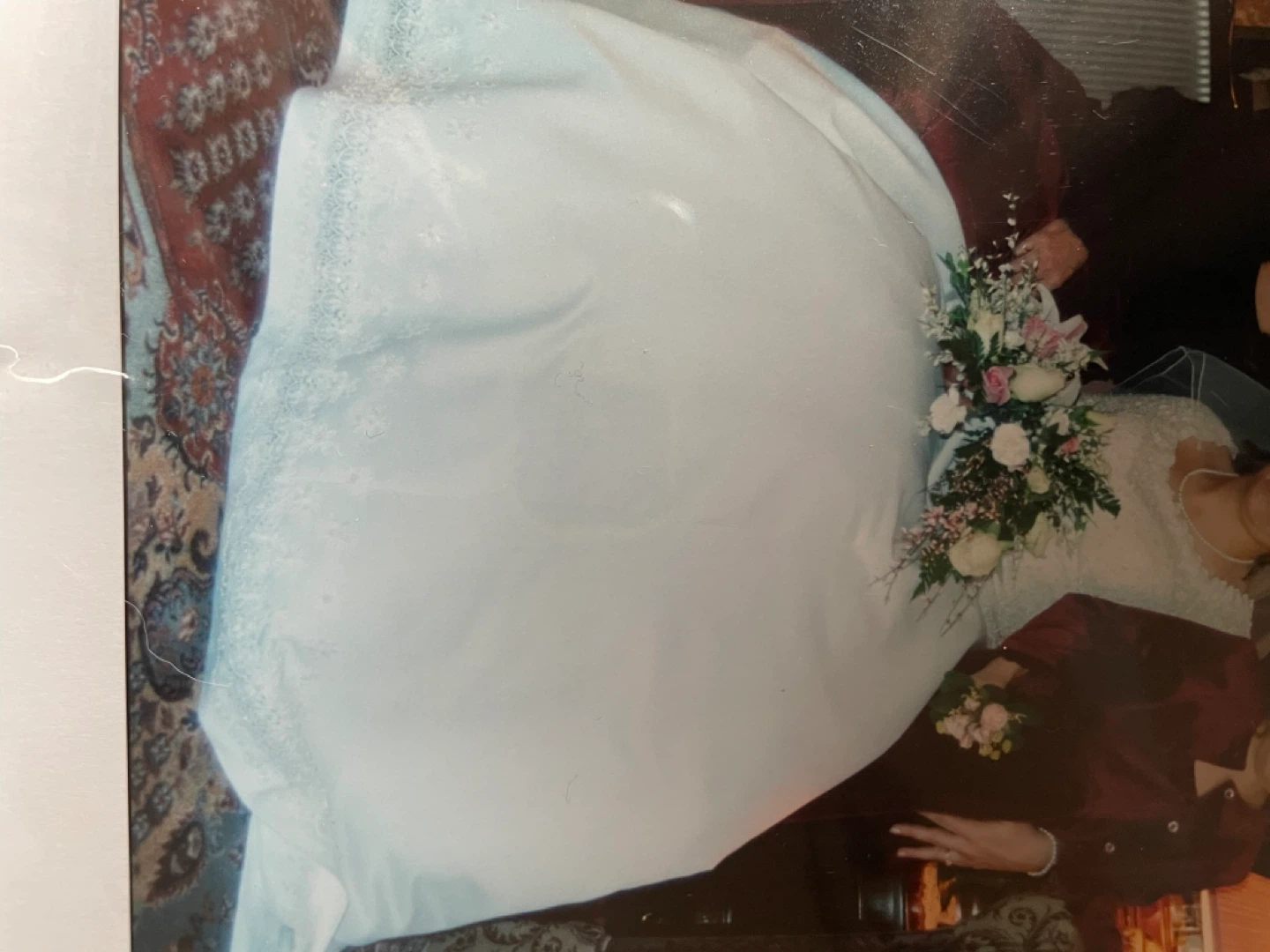 White Lace Wedding Dress with Long Sleeves - photo 2