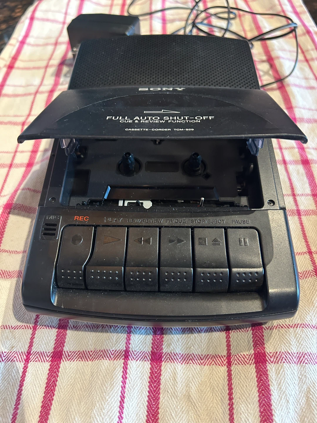 Sony TCM-929 Cassette-Corder with AC Adapter - photo 2