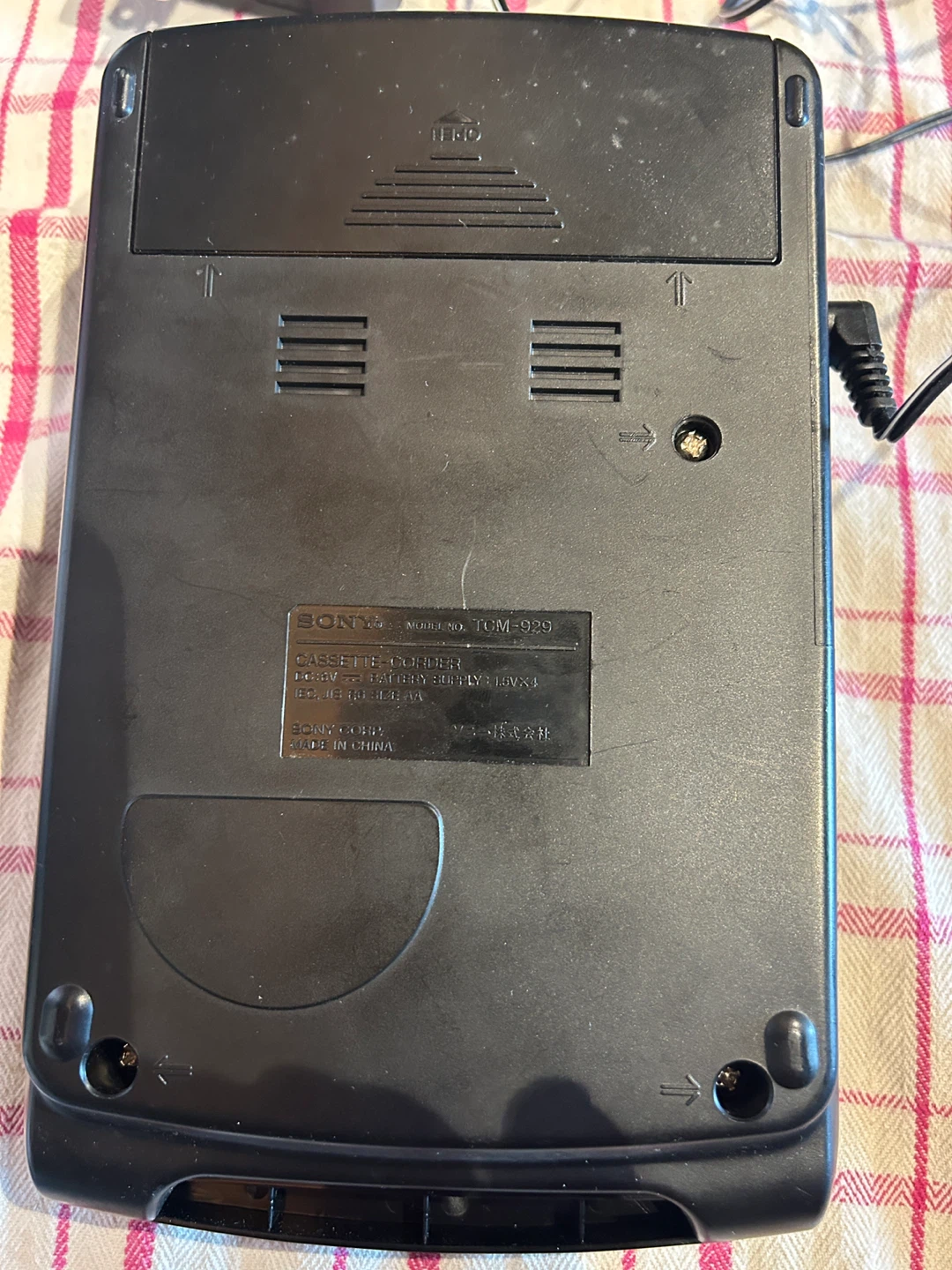 Sony TCM-929 Cassette-Corder with AC Adapter - photo 3