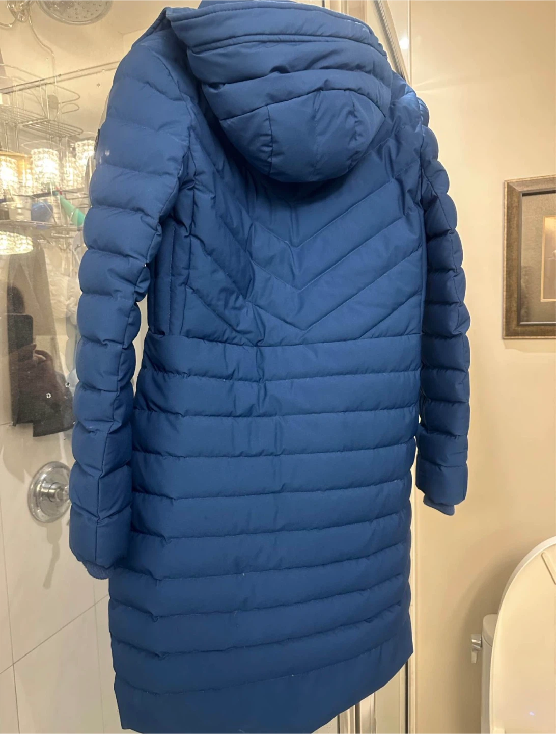 Abercrombie & Fitch Down Insulated Winter Coat Blue