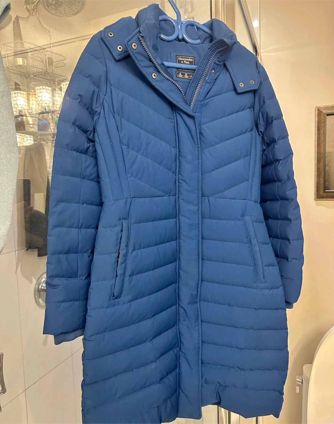 Abercrombie & Fitch Down Insulated Winter Coat Blue - photo 3