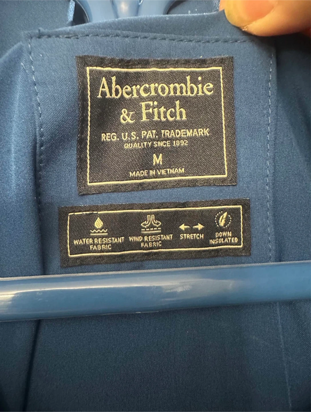 Abercrombie & Fitch Down Insulated Winter Coat Blue - photo 2