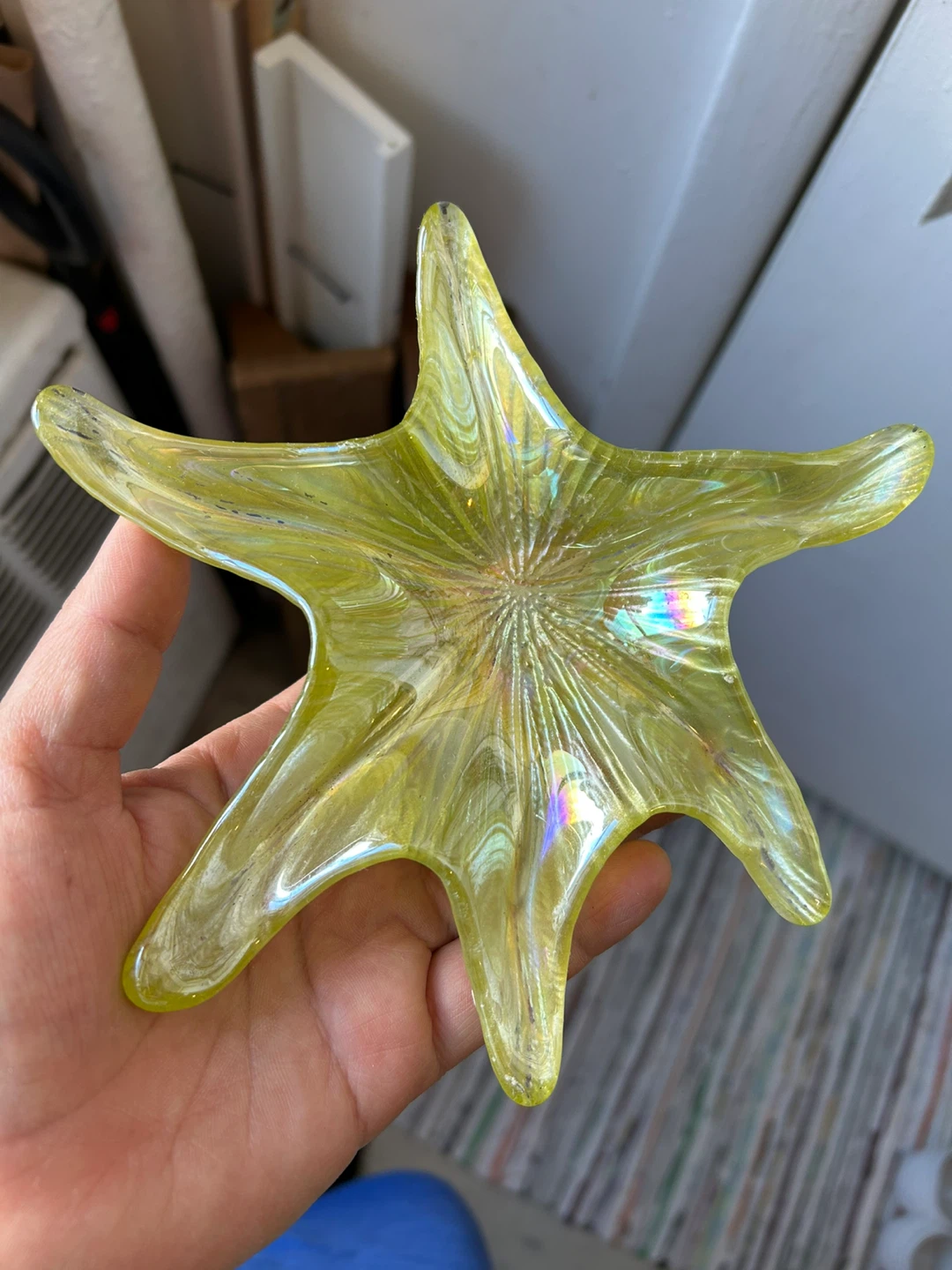 Glass starfish trinket dish - photo 3