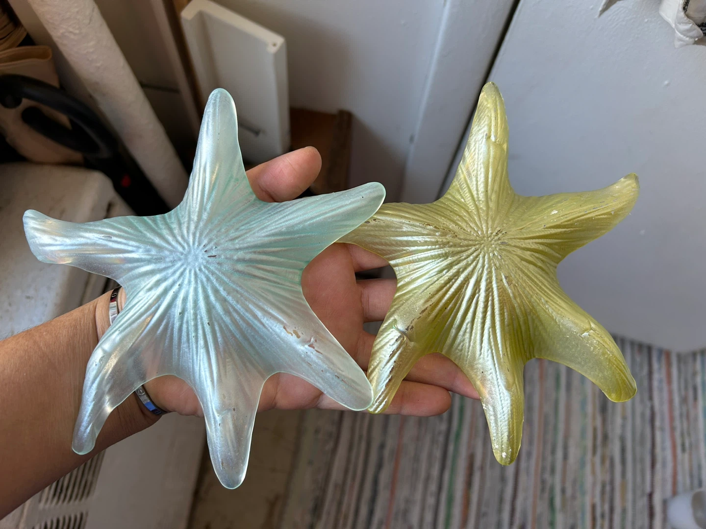 Glass starfish trinket dish - photo 4
