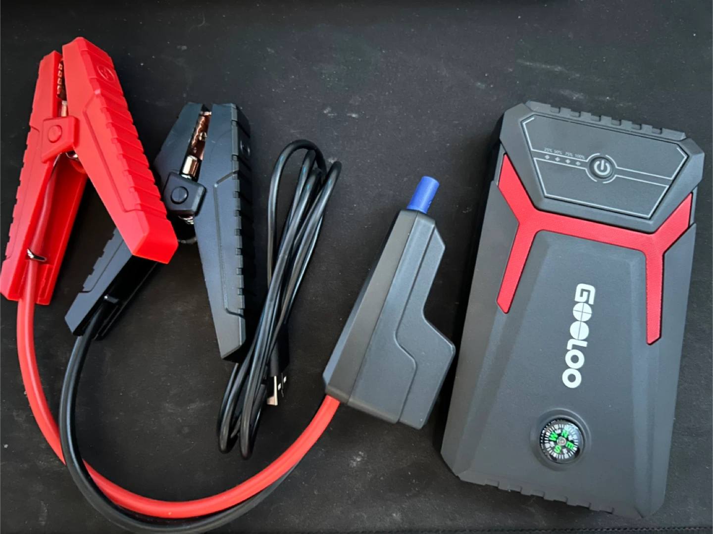 Gooloo SuperSafeCar Jump Starter with Jumper Cables
