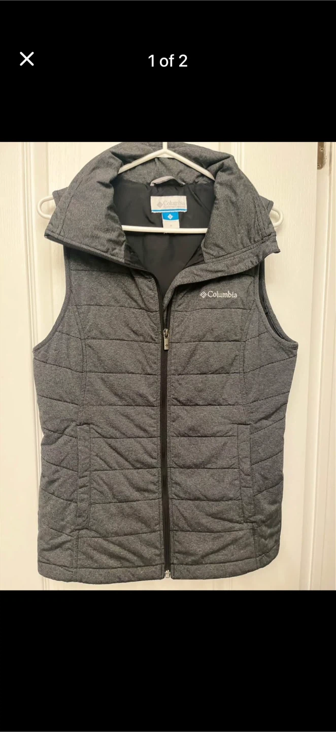 Columbia Women's Puffer Vest - Grey - Size Medium