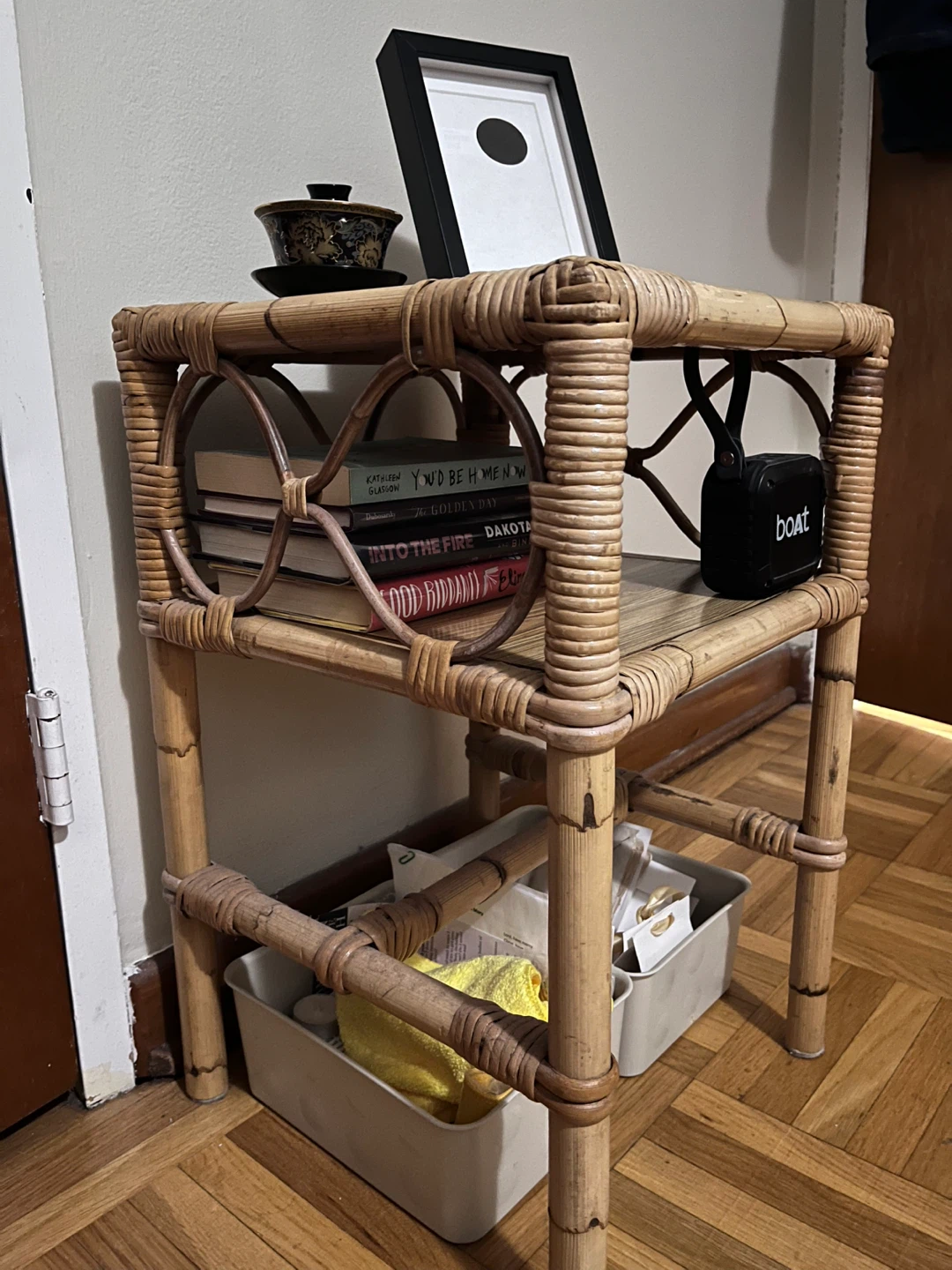 Boho Bamboo Side Table