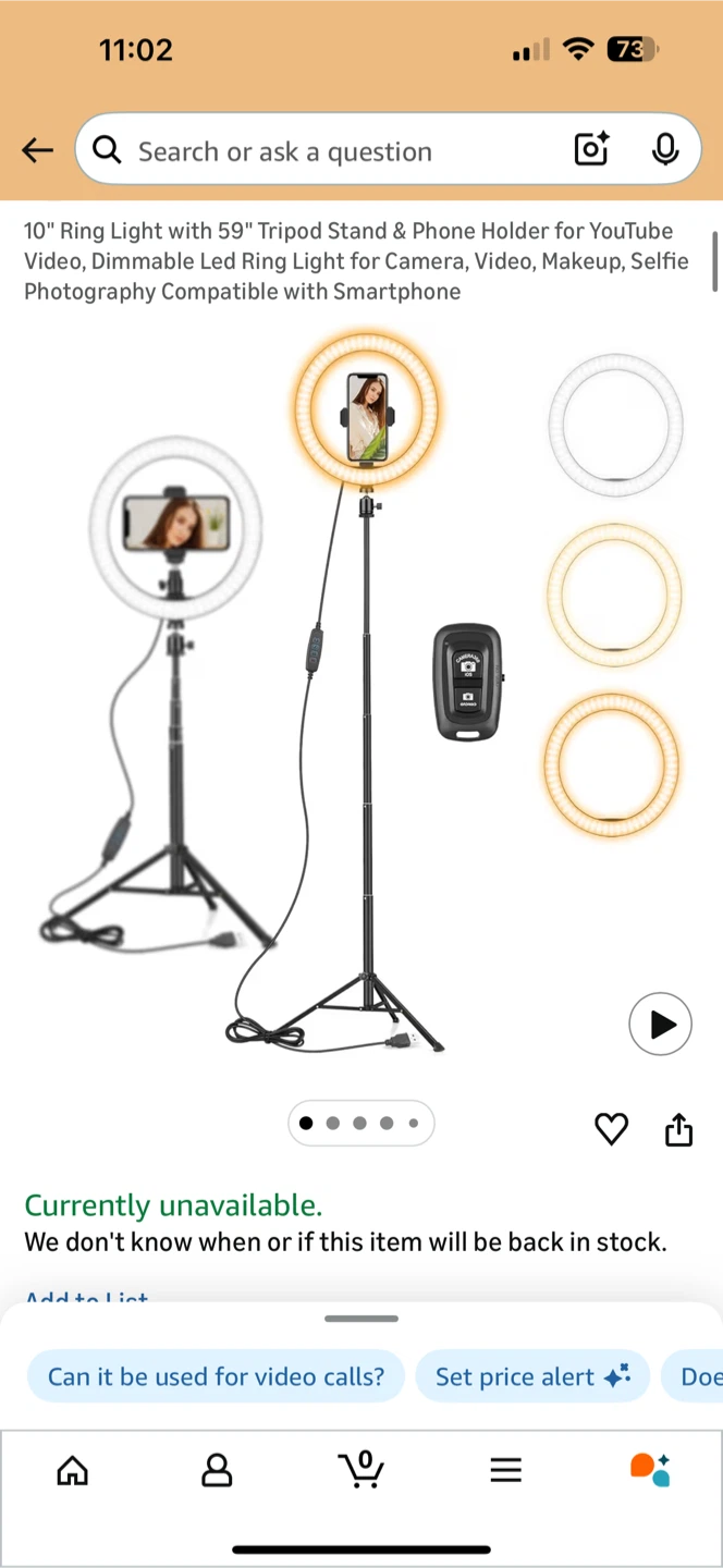 10" Ring Light with 59" Tripod Stand
