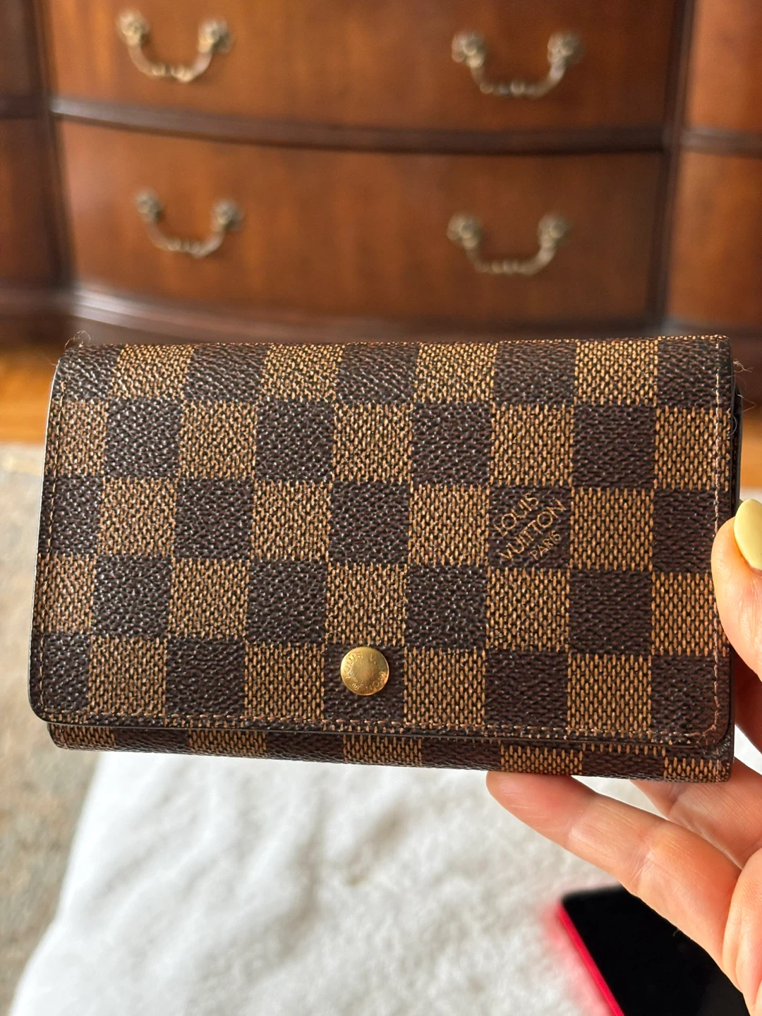 Louis Vuitton Damien Ebene bifold wallet