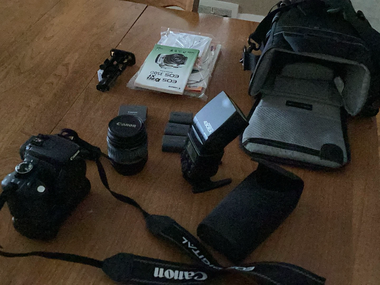 Canon EOS Rebel 350D DSLR Camera Bundle