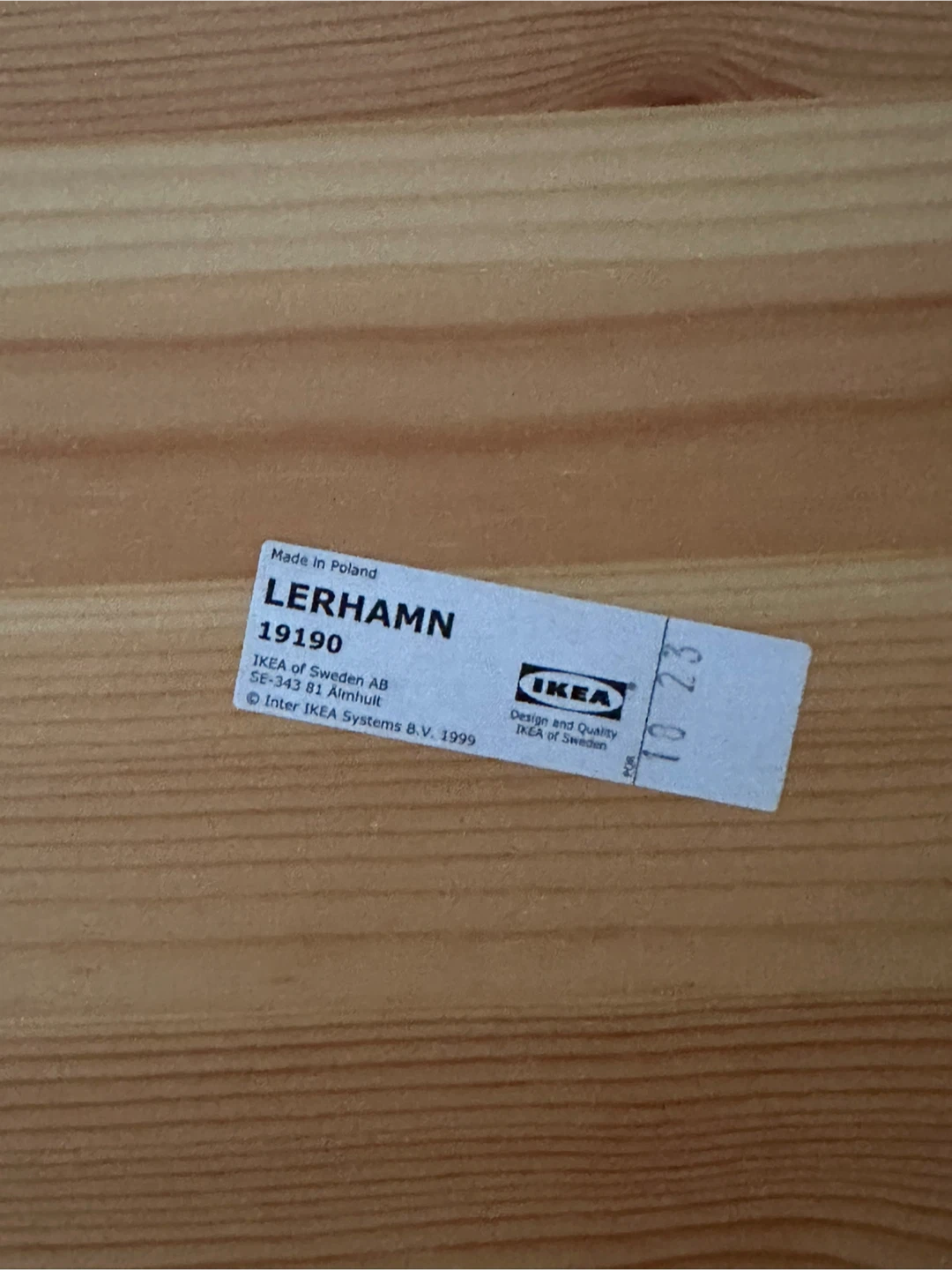 IKEA Lerhamn Wooden Dining Table with 4 Chairs - photo 3