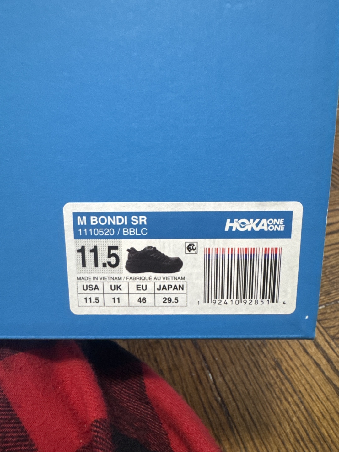 Hoka One One M Bondi SR Black Maximum Cushion Shoes - photo 5