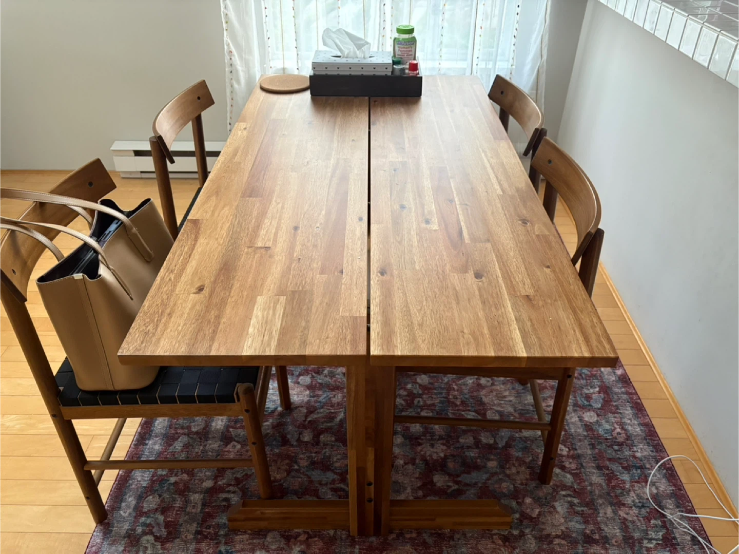 Wooden Dining Table with Chairs - photo 2