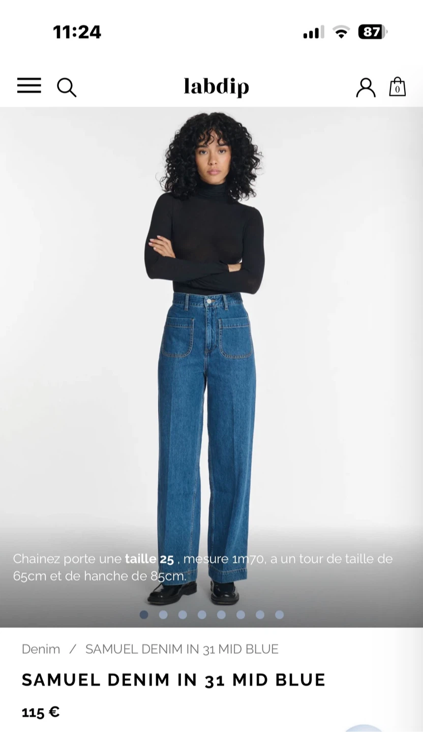 Labdip Samuel Denim Jeans in 31 Mid Blue - photo 4