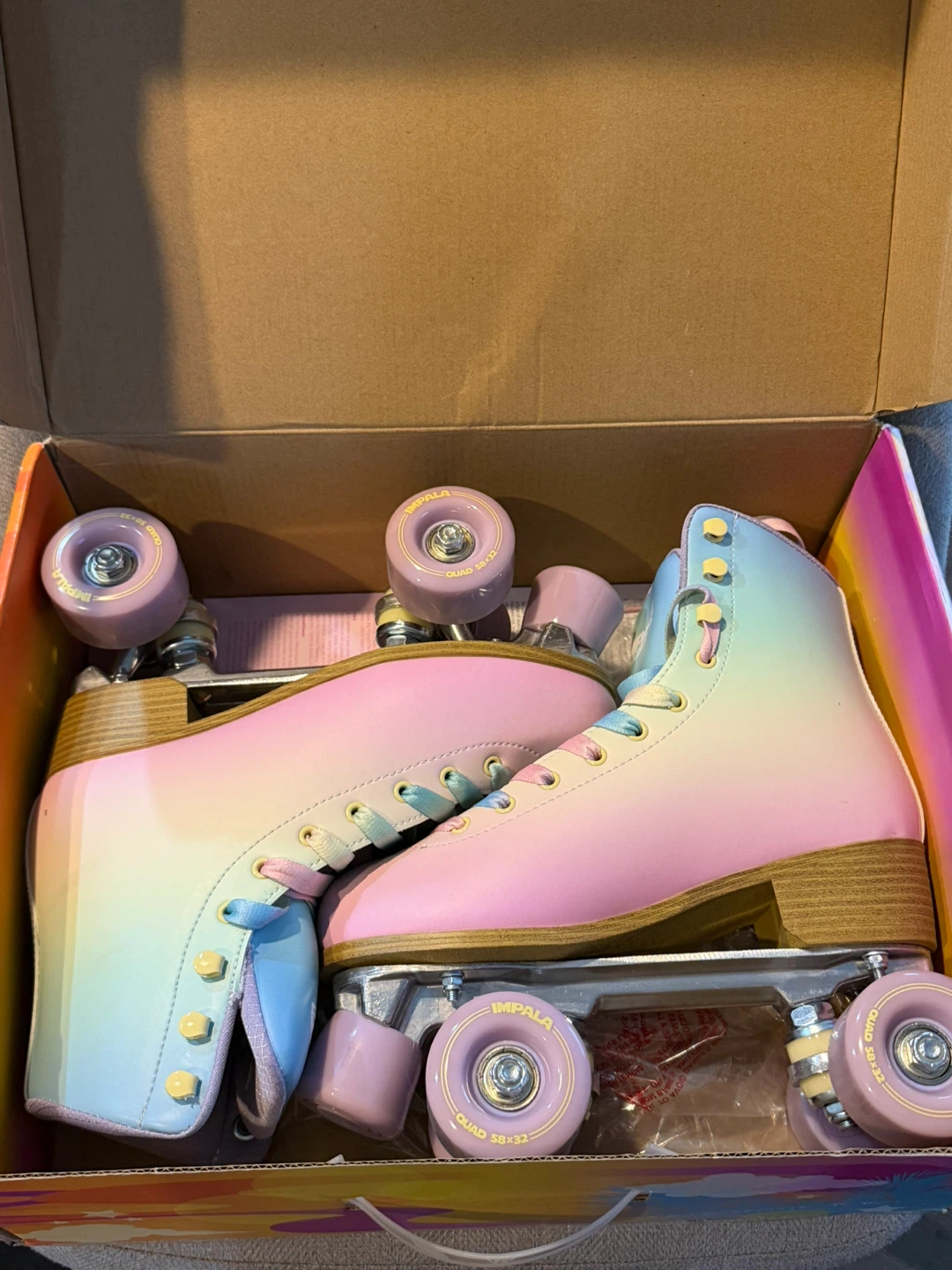 Impala Roller Skates - Pastel Fade Colour - Size 7 Women's