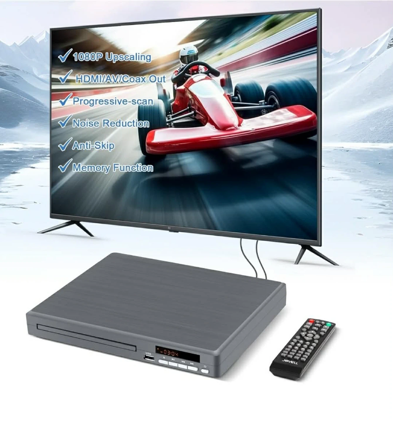 JOVELL DVD Player with Remote - photo 2