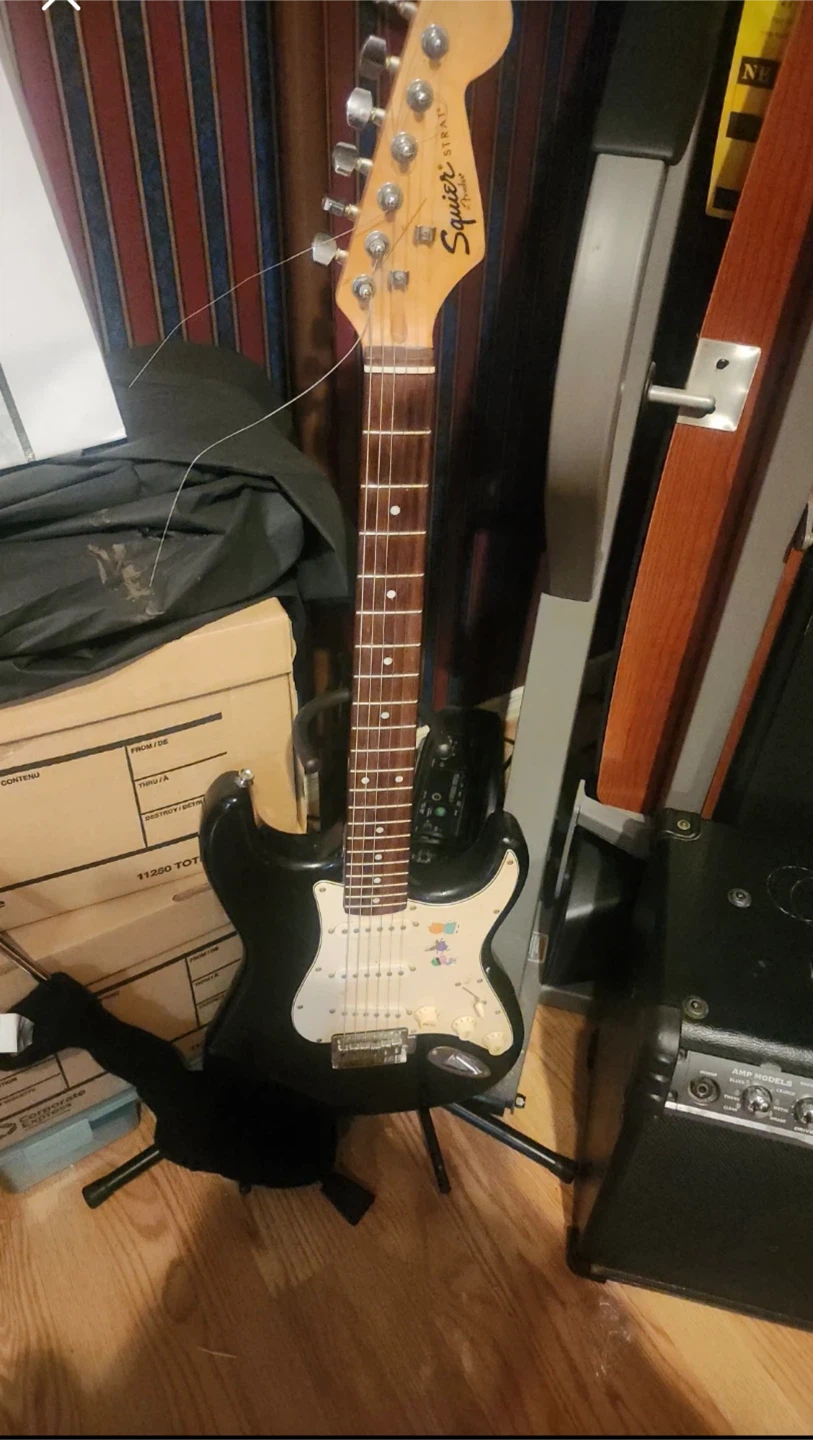 Squier Stratocaster Electric Guitar - Black