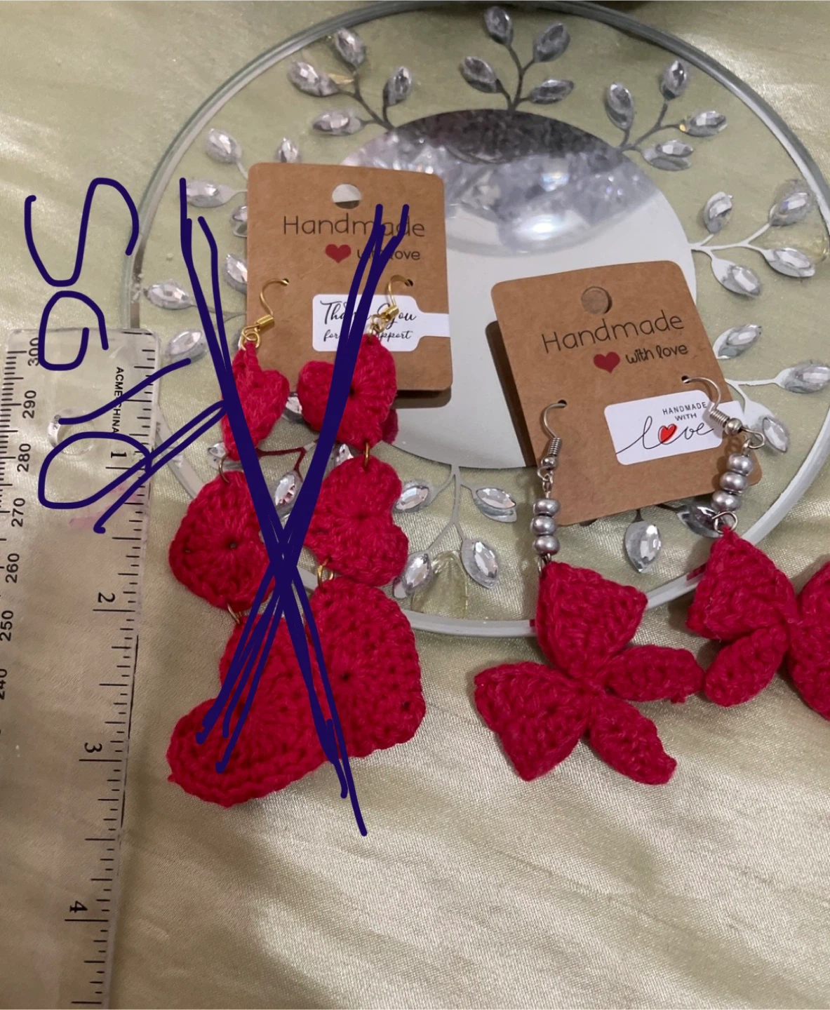Handmade Crochet Earrings #ThriftyPicks - photo 4