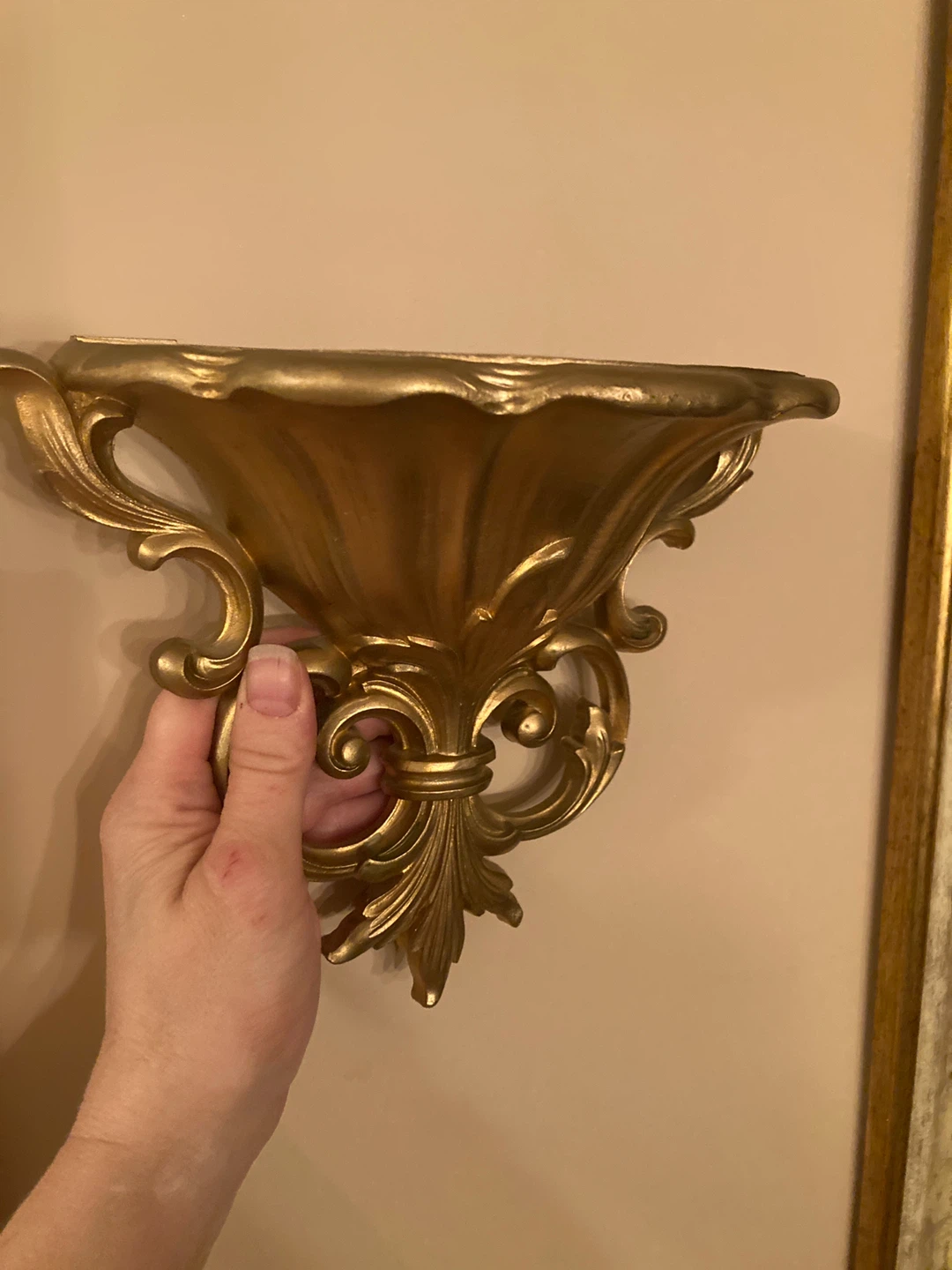 Gold Ornate Wall Sconce