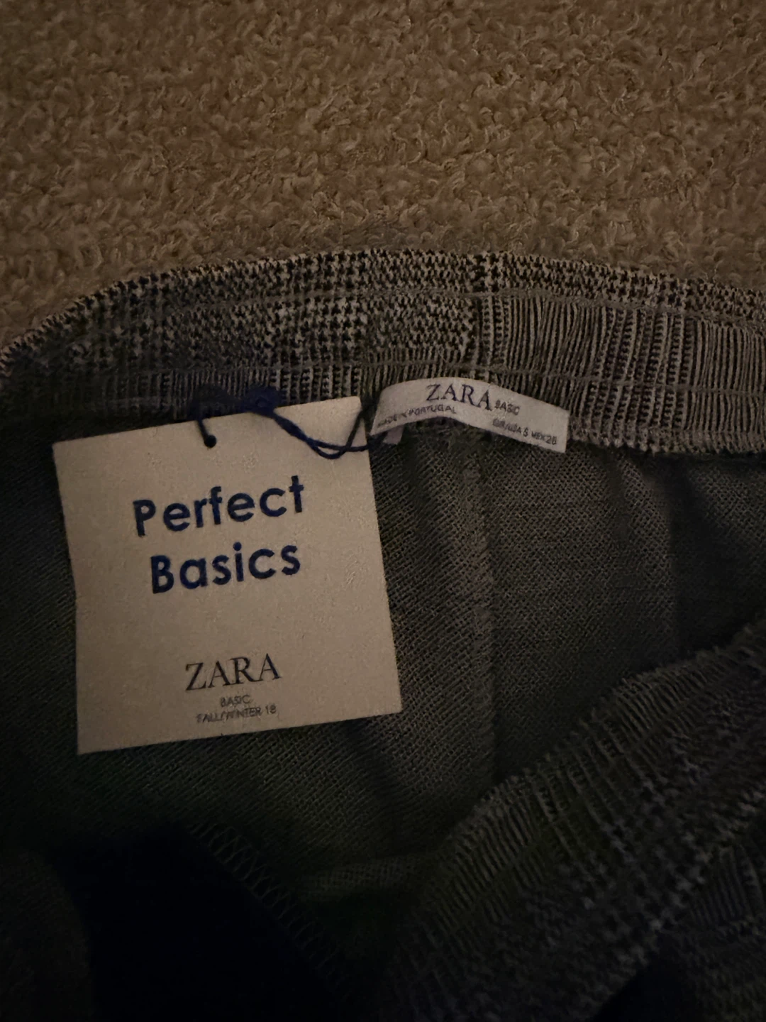 Zara Basic Plaid Jogger Pants Size S - photo 3