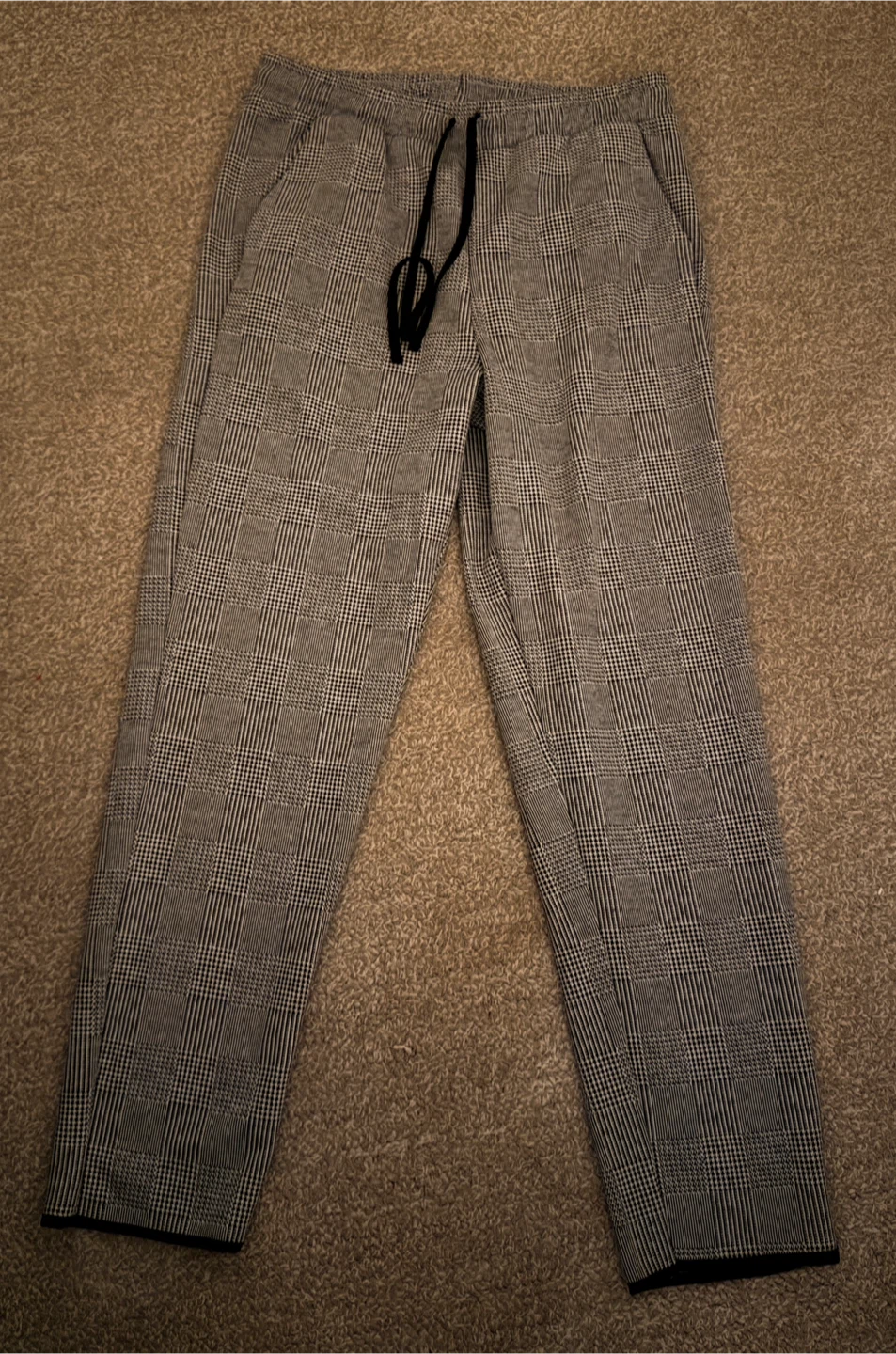 Zara Basic Plaid Jogger Pants Size S