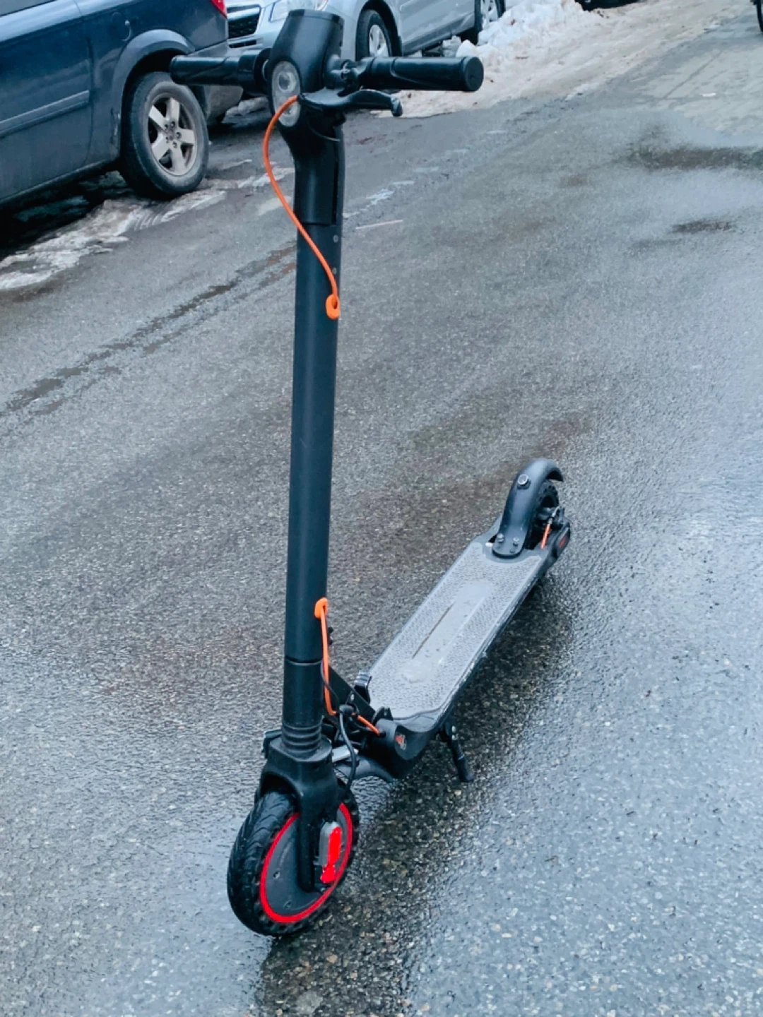 Black Electric Scooter run fast 28 mph - photo 5