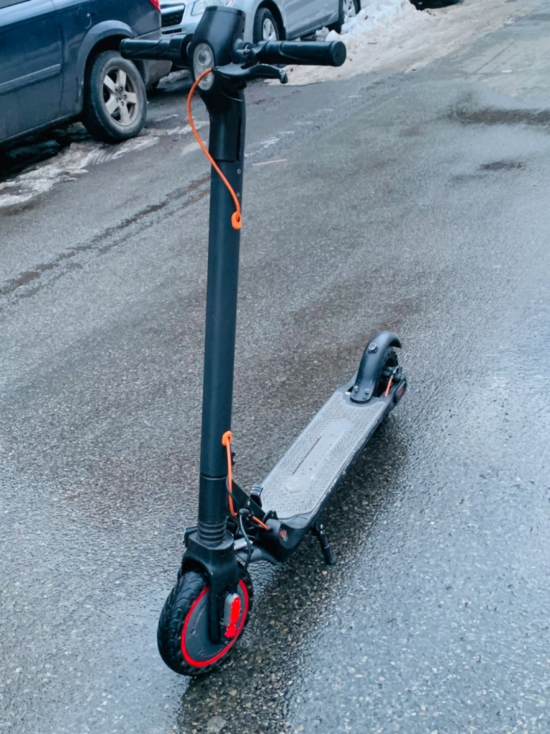 Black Electric Scooter run fast 28 mph - photo 3