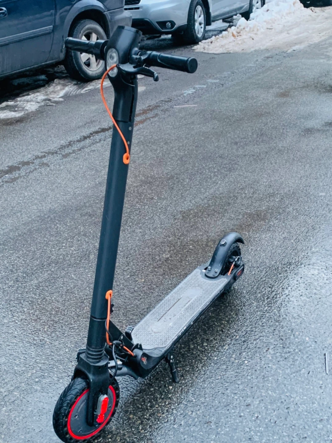 Black Electric Scooter run fast 28 mph - photo 4