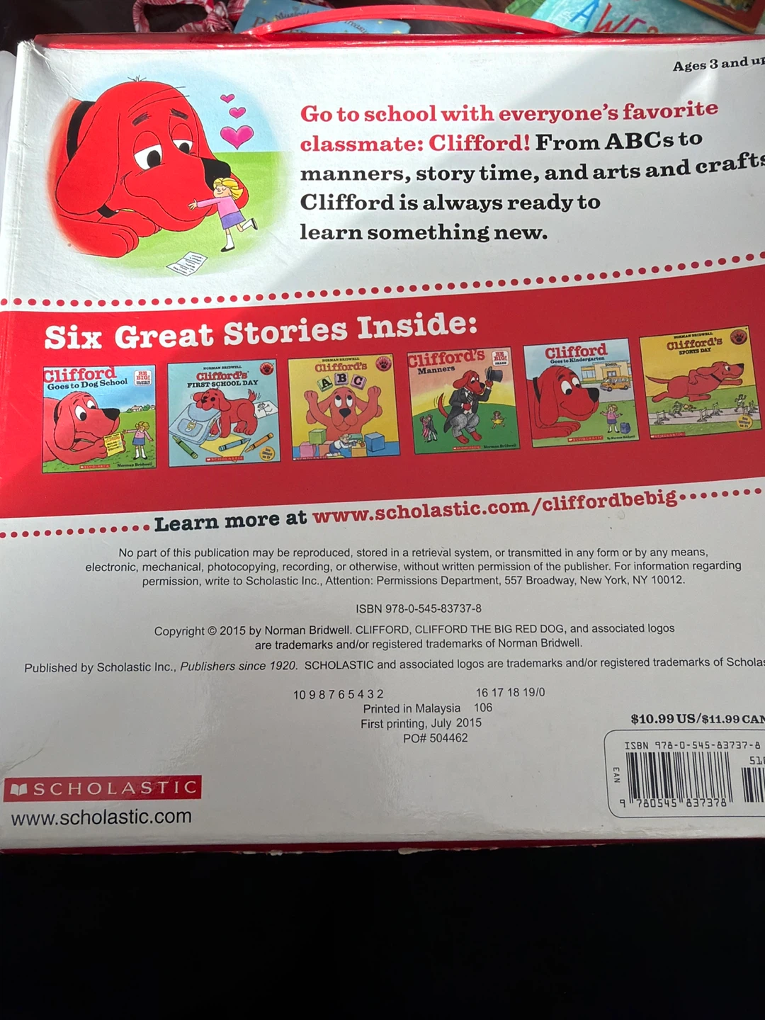 Clifford's School Story Box by Scholastic - photo 2