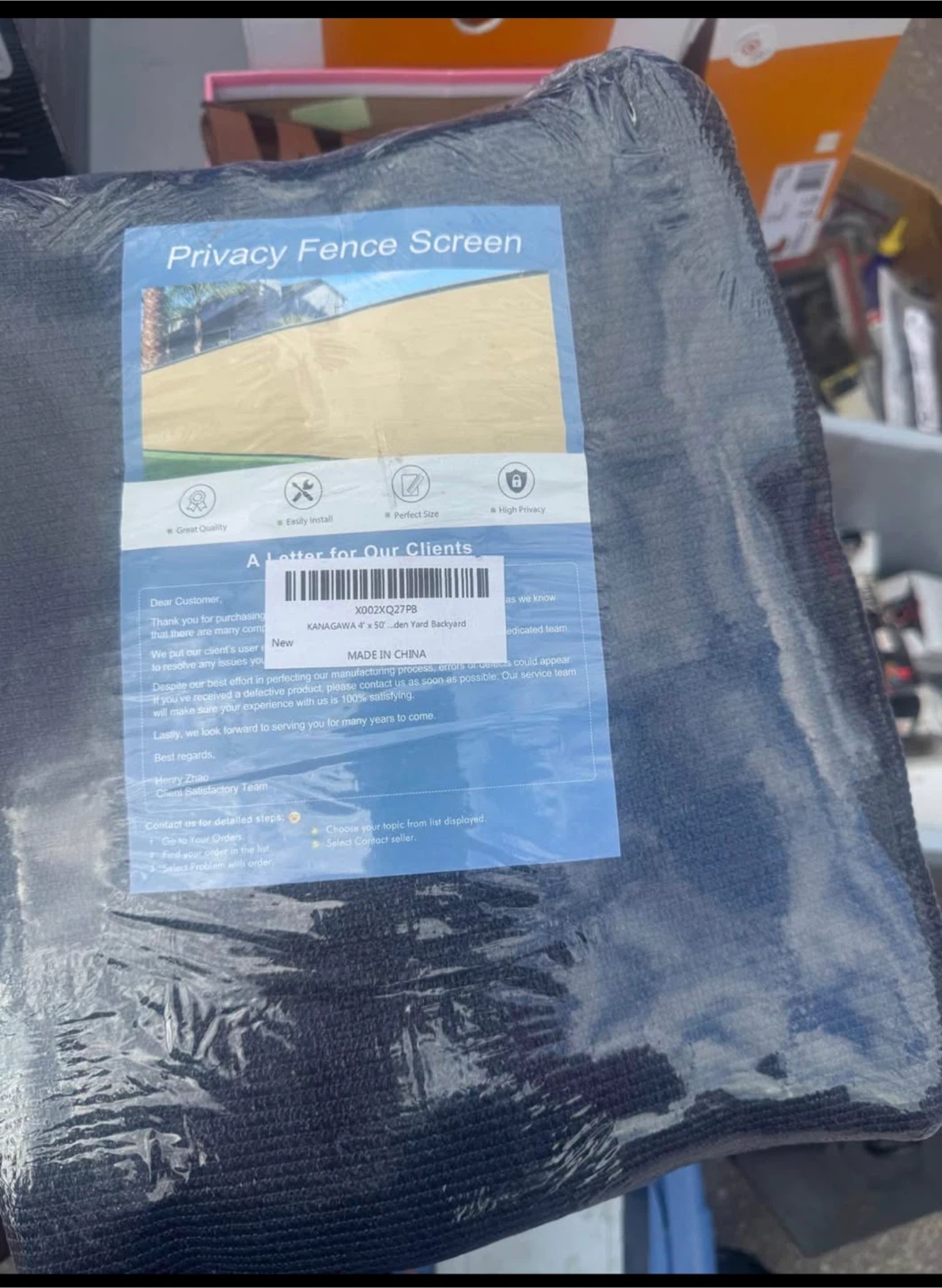 Privacy Fence Screen - KANAGAWA 4' x 50'