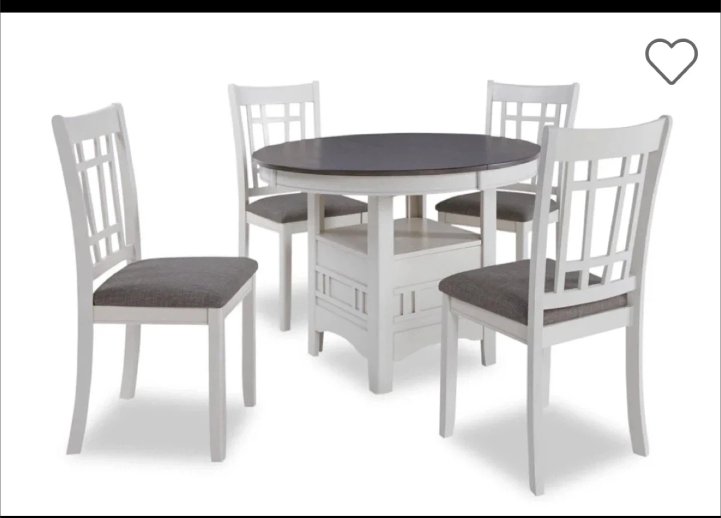 Round Dining Table Set with 4 Chairs - photo 4