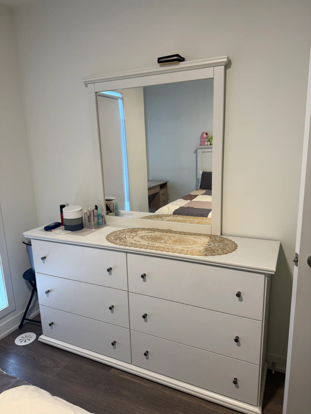 White dresser