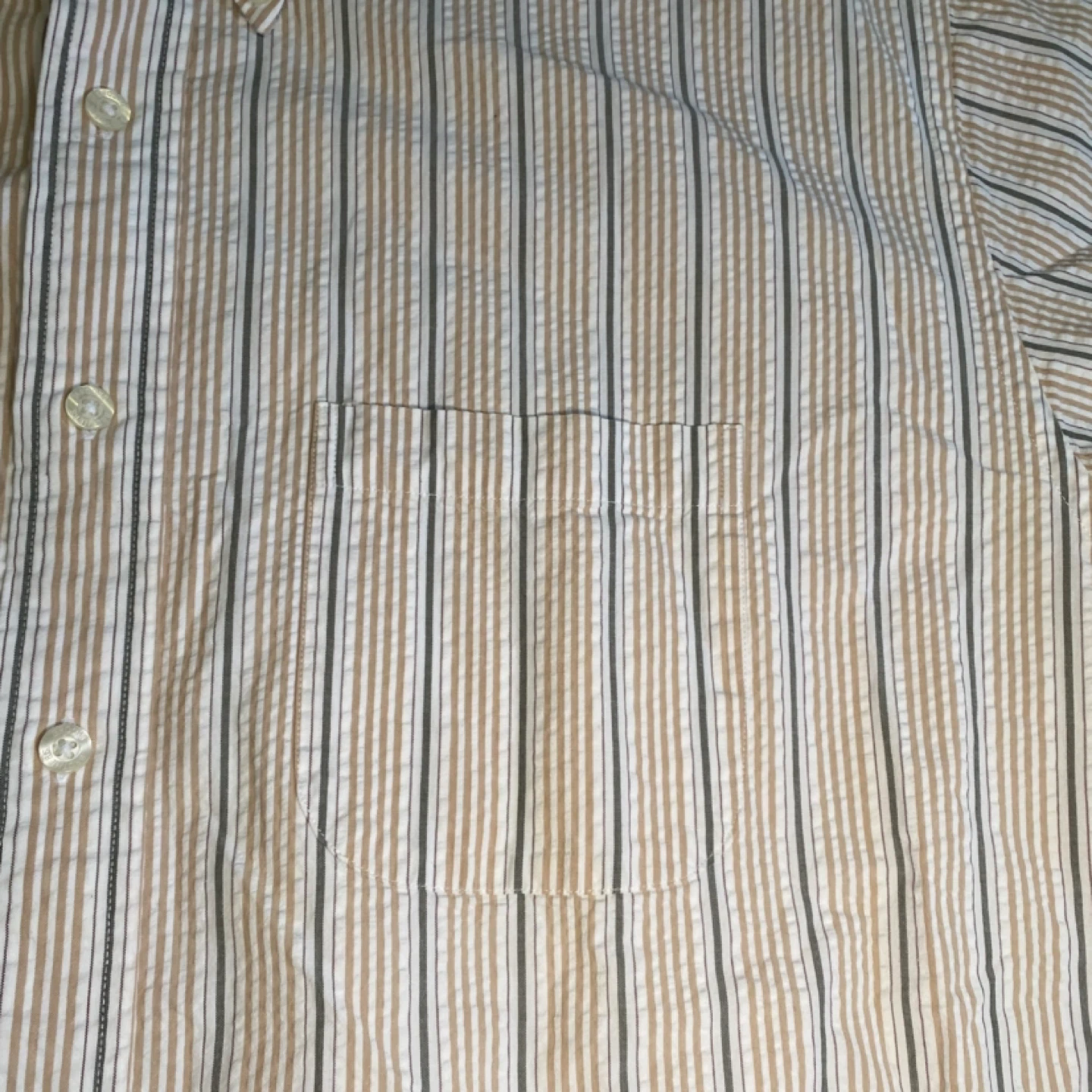Brooks Brothers Seersucker Striped Short Sleeve Shirt XL - photo 2