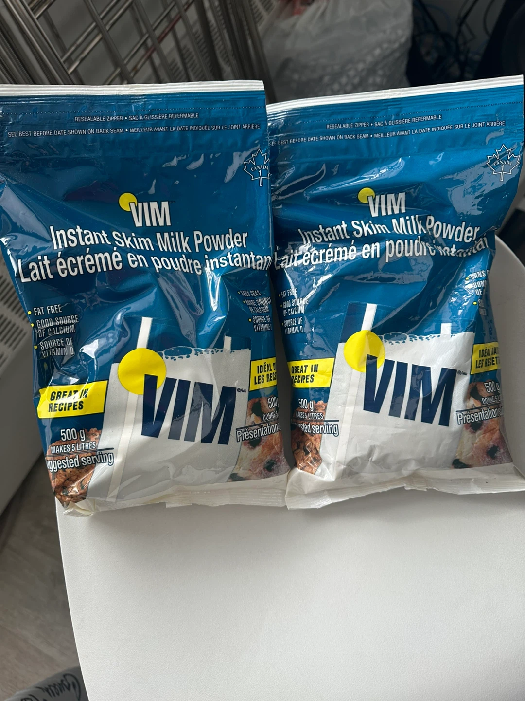 VIM Instant Skim Milk Powder 2 x 500g Bags🏆