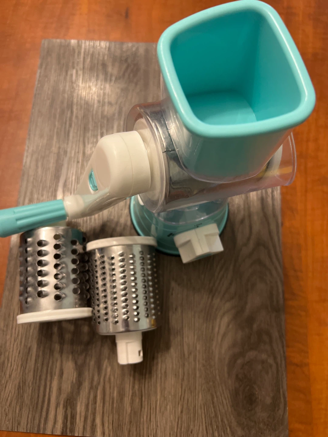 Manual Rotary Grater - Blue and White - photo 2