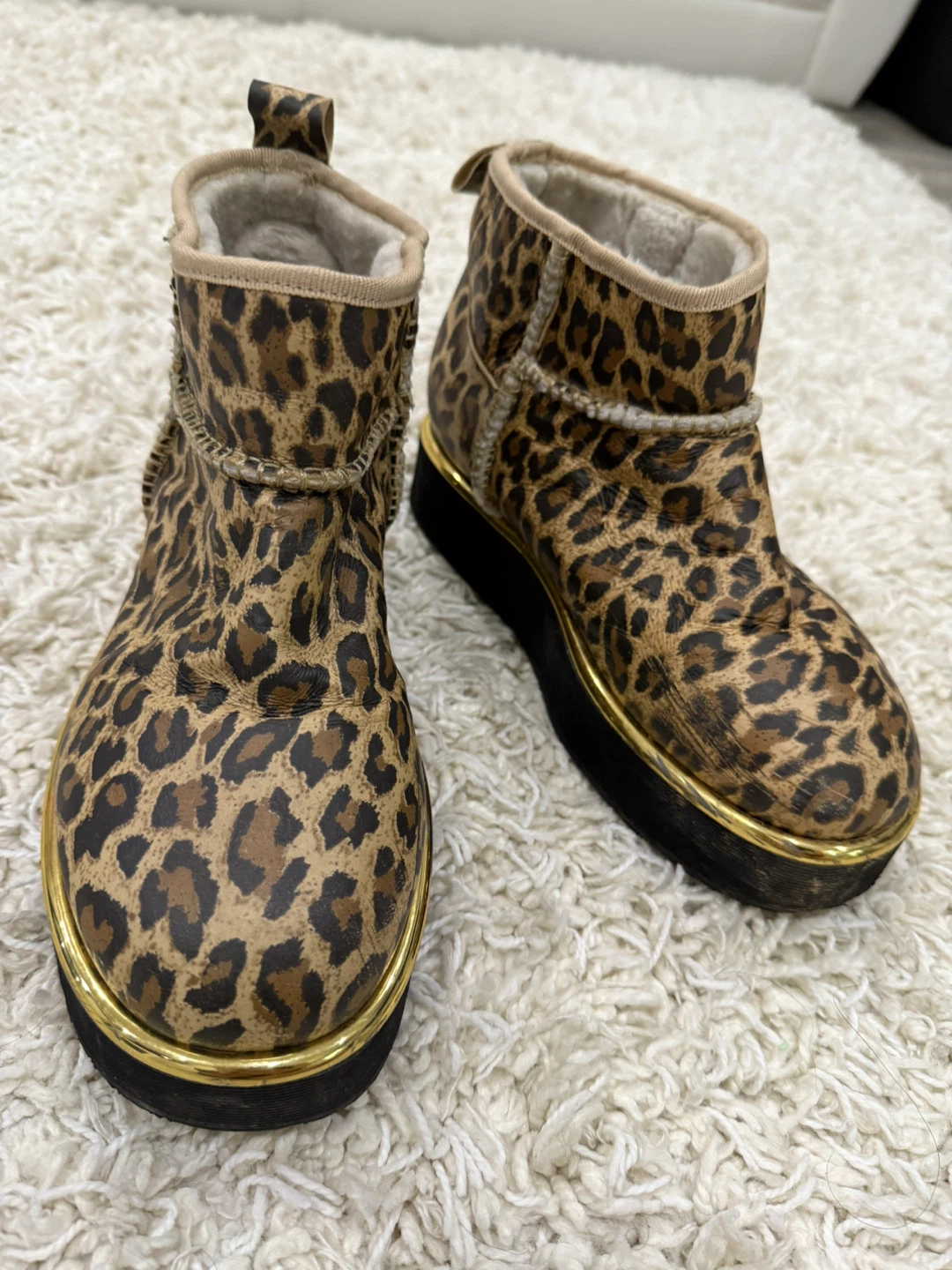 Rinzone Leopard Print Shearling Lined Boots - photo 2